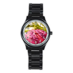 Christmas Decoration 7 Stainless Steel Round Watch by artworkshop