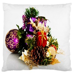 Christmas Decorations Large Cushion Case (one Side) by artworkshop