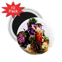 Christmas Decorations 2 25  Magnets (10 Pack) 