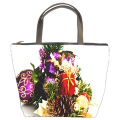 Christmas Decorations Bucket Bag by artworkshop