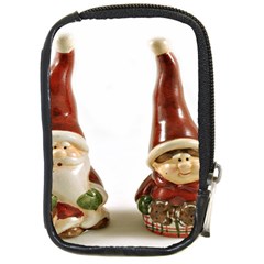 Christmas Figures 2 Compact Camera Leather Case by artworkshop