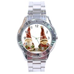 Christmas Figures 2 Stainless Steel Analogue Watch