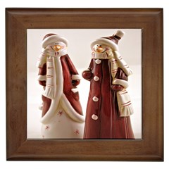 Christmas Figures 3 Framed Tile by artworkshop