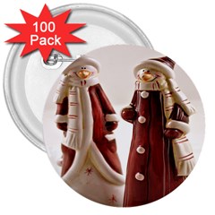 Christmas Figures 3 3  Buttons (100 Pack)  by artworkshop