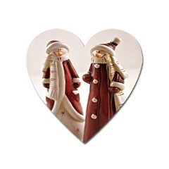 Christmas Figures 3 Heart Magnet