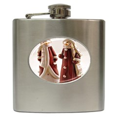 Christmas Figures 3 Hip Flask (6 oz)