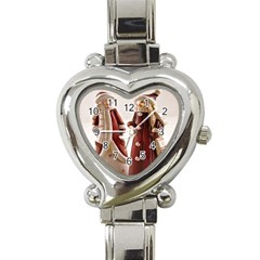 Christmas Figures 3 Heart Italian Charm Watch