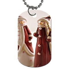 Christmas Figures 3 Dog Tag (one Side) by artworkshop