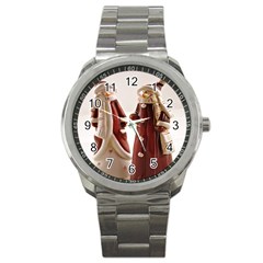 Christmas Figures 3 Sport Metal Watch