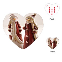 Christmas Figures 3 Playing Cards Single Design (heart) by artworkshop