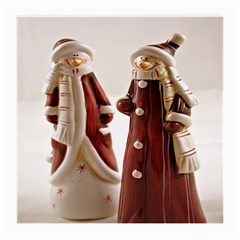 Christmas Figures 3 Medium Glasses Cloth (2 Sides) by artworkshop