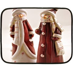 Christmas Figures 3 Fleece Blanket (Mini)