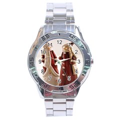 Christmas Figures 3 Stainless Steel Analogue Watch