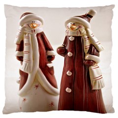 Christmas Figures 3 Large Cushion Case (one Side) by artworkshop