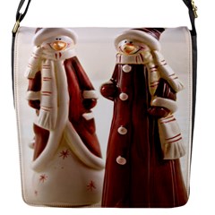 Christmas Figures 3 Flap Closure Messenger Bag (s) by artworkshop