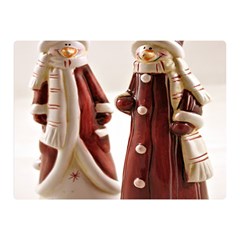 Christmas Figures 3 Double Sided Flano Blanket (mini) 