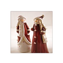 Christmas Figures 3 Satin Bandana Scarf 22  x 22 