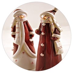 Christmas Figures 3 Round Trivet