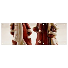 Christmas Figures 3 Banner And Sign 9  X 3  by artworkshop