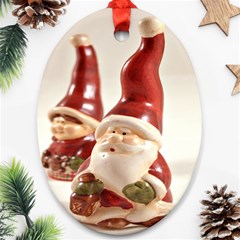 Christmas Figures4 Ornament (oval) by artworkshop