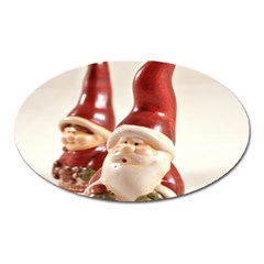 Christmas Figures4 Oval Magnet by artworkshop