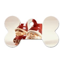 Christmas Figures4 Dog Tag Bone (one Side) by artworkshop