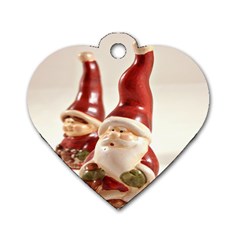 Christmas Figures4 Dog Tag Heart (two Sides) by artworkshop