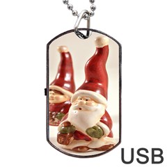 Christmas Figures4 Dog Tag Usb Flash (one Side) by artworkshop