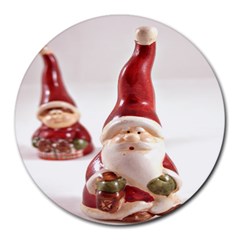 Christmas Figures 5 Round Mousepads by artworkshop