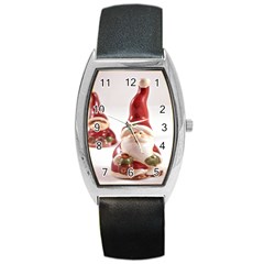 Christmas Figures 5 Barrel Style Metal Watch by artworkshop