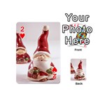 Christmas Figures 5 Playing Cards 54 Designs (Mini) Front - Heart2