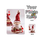 Christmas Figures 5 Playing Cards 54 Designs (Mini) Front - Heart6