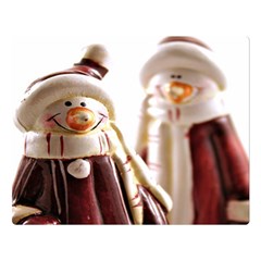 Christmas Figures 6 Double Sided Flano Blanket (large)  by artworkshop