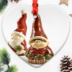 Christmas Figures 7 Heart Ornament (two Sides) by artworkshop