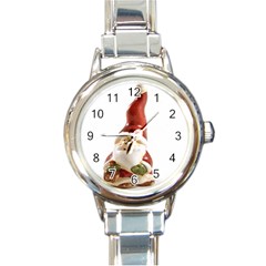 Christmas Figures 8 Round Italian Charm Watch by artworkshop