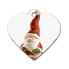 Christmas Figures 8 Dog Tag Heart (two Sides) by artworkshop