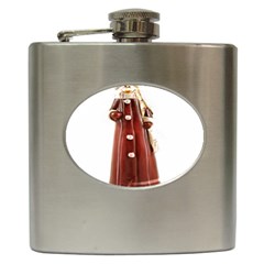 Christmas Figures 10 Hip Flask (6 Oz) by artworkshop