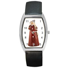 Christmas Figures 10 Barrel Style Metal Watch by artworkshop