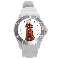 Christmas Figures 10 Round Plastic Sport Watch (l)