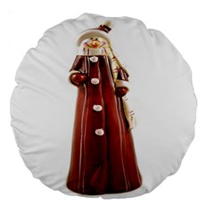 Christmas Figures 10 Large 18  Premium Flano Round Cushions