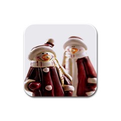 Christmas Figures 11 Rubber Square Coaster (4 pack)