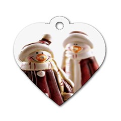 Christmas Figures 11 Dog Tag Heart (Two Sides)