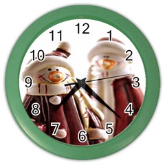 Christmas Figures 11 Color Wall Clock