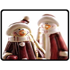 Christmas Figures 11 Fleece Blanket (Large) 