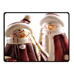 Christmas Figures 11 Fleece Blanket (Small)