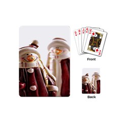 Christmas Figures 11 Playing Cards Single Design (mini) by artworkshop