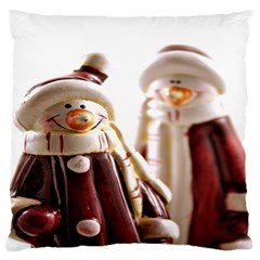 Christmas Figures 11 Large Cushion Case (one Side)