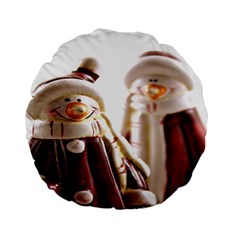 Christmas Figures 11 Standard 15  Premium Round Cushions