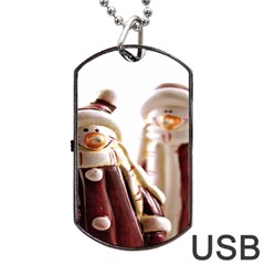 Christmas Figures 11 Dog Tag Usb Flash (two Sides) by artworkshop