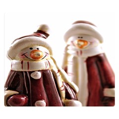 Christmas Figures 11 Double Sided Flano Blanket (Small) 